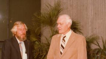 Dr. Bohart with his collections manager R. O. Schuster