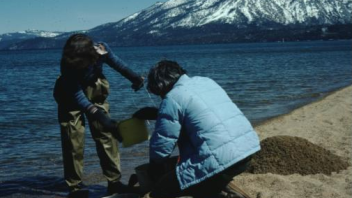 Tardigrade collecting Pope Beach, Lake Tahoe 1976